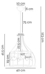 ONLI - Детски полилей TITTA 1xE27/22W/230V розов