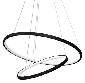 LED Пендел HOOP LED/51W/230V Ø 60 см 4000K черен