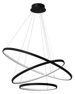 LED Пендел HOOP LED/93W/230V Ø 80 см 4000K черен