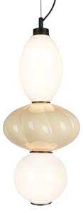 LED Пендел ASCOLI LED/18W/230V Ø 20 см бежов