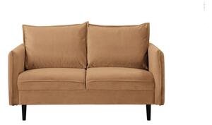 Кафяв кадифен диван 138 cm Juli – Ropez