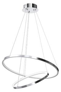 LED Пендел HOOP LED/51W/230V Ø 60 см 4000K лъскав хром