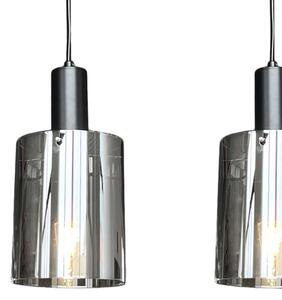 Пендел ARCADIA 3xE27/60W/230V черен/опушен