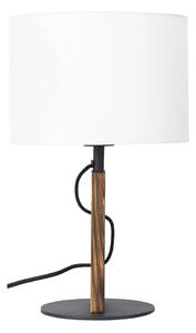 Настолна лампа PINUS 1xE27/40W/230V бял/дърво