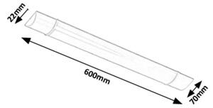 Rabalux 1451 - LED Лампа за под кухненски шкаф BATTEN LED/20W/230V бяла 1600 lm
