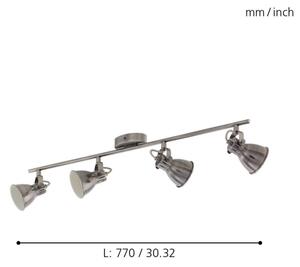 Eglo 96555 - LED Точково осветително тяло SERAS 4xGU10/3,3W/230V