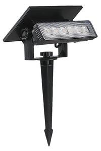 LED Соларна лампа LED/0,9W/3,7V 3000K IP65 1200 mAh черен
