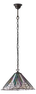 Endon 63937 - Полилей на верига Tiffany ASTORIA 1xE27/60W/230V Ø 40 см