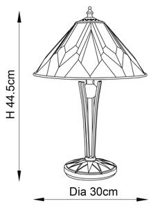 Endon 70365 - Настолна лампа Tiffany ASTORIA 1xE14/40W/230V, Ø 30 см