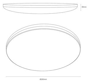 LED таванно осветително тяло HUGO LED/12/18/24W/230V 3000/4000/6500K Ø 30 см IP54 черно