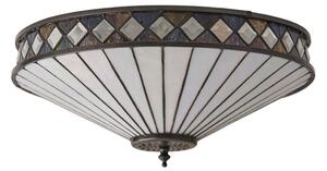 Endon 64145 - Таванно осветително тяло Tiffany FARGO 2xE27/60W/230V Ø 41,5 см