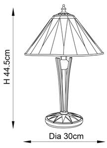 Endon 70367 - Настолна лампа Tiffany DARK STAR 1xE14/40W/230V Ø 30 см