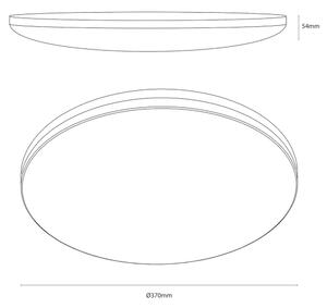 LED таванно осветително тяло HUGO LED/16/24/32W/230V 3000/4000/6500K Ø 37 cm IP54 черно