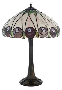 Endon 64177 - Настолна лампа Tiffany HUTCHINSON 1xE27/60W/230V Ø 40 см