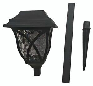 LED соларна лампа LAWN LED/1,2V 100 mAh 3000K 44 cm IP44 черна