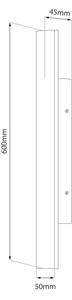 LED външно стенно осветително тяло WOW LED/11W/230V 3000/4000/6000K 60 cm IP54 черно