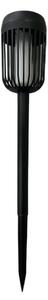 Соларна LED лампа FLAME LED/1,2V 100 mAh 1800K 37 cm IP44 черна