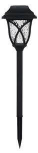 LED соларна лампа LAWN LED/1,2V 100 mAh 3000K 44 cm IP44 черна