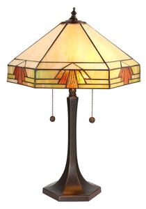 Endon 64286 - Настолна лампа Tiffany NEVADA 2xE27/60W/230V Ø 40 см