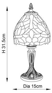Endon 64331 - Настолна лампа Tiffany SYLVETTE 1xE14/40W/230V Ø 15 см