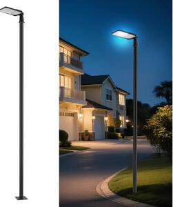 Brilagi-LED Външна лампа със стълб и кабел 4 м URBANLIGHT LED/100W/230V черна IP65