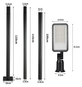 Brilagi - LED външна лампа със стълб и кабел 3 m URBANLIGHT LED/50W/230V черна IP65