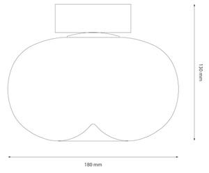 LED Плафониера VASO LED/4W/230V Ø 18 см златист/опушен