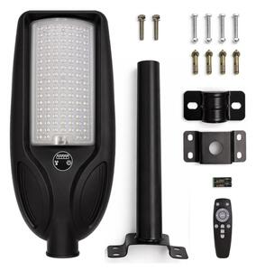 Димируема LED соларна улична лампа със сензор VENICE 100W/6000 mAh IP65 черна + дистанционно управление