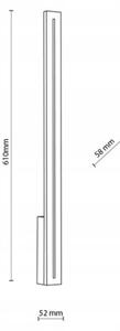 LED Екстериорен аплик LINEA LED/12W/230V IP65 61 см антрацит