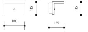 LED Екстериорен аплик NATURA LED/12W/230V 4000K IP65 кафяв/антрацит