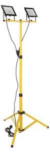 LED Прожектор със стойка TIGRA 2xLED/50W/230V 4000K IP54 черен/жълти