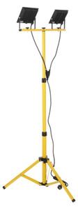 LED Прожектор със стойка TIGRA 2xLED/50W/230V 4000K IP54 черен/жълти