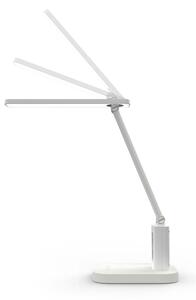 Nedis LTLRC10WT - LED димируема презареждаема лампа с дисплей 7,5W/1200 mAh 3000/4000/5700K бяла
