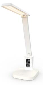 Nedis LTLRC10WT - LED димируема презареждаема лампа с дисплей 7,5W/1200 mAh 3000/4000/5700K бяла
