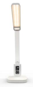 Nedis LTLRC10WT - LED димируема презареждаема лампа с дисплей 7,5W/1200 mAh 3000/4000/5700K бяла