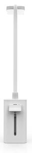 Nedis LTLR10WT - LED настолна лампа със щипка, сензорен димер и презареждаема батерия, LED/5W/1200 mAh, бяла