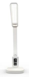 Nedis LTLRC10WT - LED димируема презареждаема лампа с дисплей 7,5W/1200 mAh 3000/4000/5700K бяла