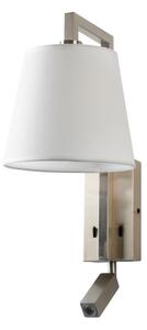 Brilagi - LED Аплик RAYA 1xE14/40W/230V + LED/3W бял/матов хром