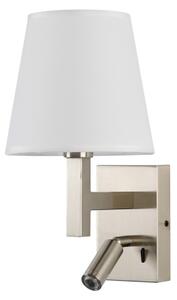 Brilagi - LED Аплик DEYA 1xE14/40W/230V + LED/3W бял/матов хром