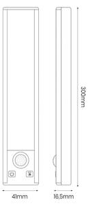 Комплект 2x LED презареждаемо осветление за мебели със сензор VIRO LED/1,2W/800 mAh 30cm CCT черно