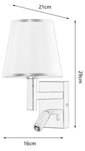 Brilagi - LED Аплик DEYA 1xE14/40W/230V + LED/3W лен/златист