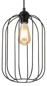 Висяща лампа на кабел DESTELLO 1xE27/15W/230V Ø 21 см, черна