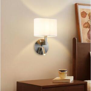 Brilagi - LED Аплик DAYA 1xE14/40W/230V + LED/3W бял/матов хром