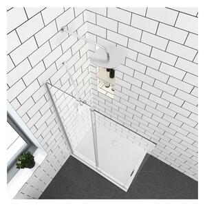 Параван за баня ELGIO CHROME, 80-120х200 см, хром - 80х200 см