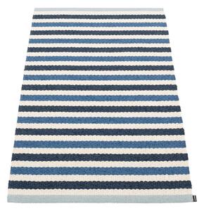 Син и кремав килим за открито и закрито 70x120 cm Teo Denim – Pappelina