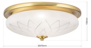 Orion DL 7-791/37 - Плафон PORTO 2xE27/40W/230V Ø 37 см златист