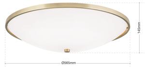Orion DL 7-531/56 - Плафон AIDA 5xE27/60W/230V Ø 56,5 см месинг