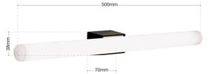 Orion Soff 3-484 - LED аплик VISAGIST 1xS14d/8W/230V черен