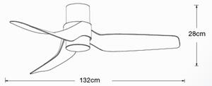 Lucci air 213355- LED Димируем таванен вентилатор NAUTICA 1xGX53/12W/230V + д.у