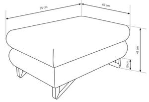 Табуретка AVESTA 63x95 см антрацит
